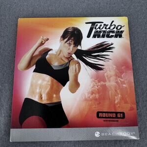Turbo Kick Round 61 Beachbody Workout DVD & Music CD 2 Disc Set Fitness Cardio